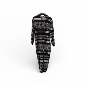 NWTs Fabletics Black Nordic Fairisle Onesie